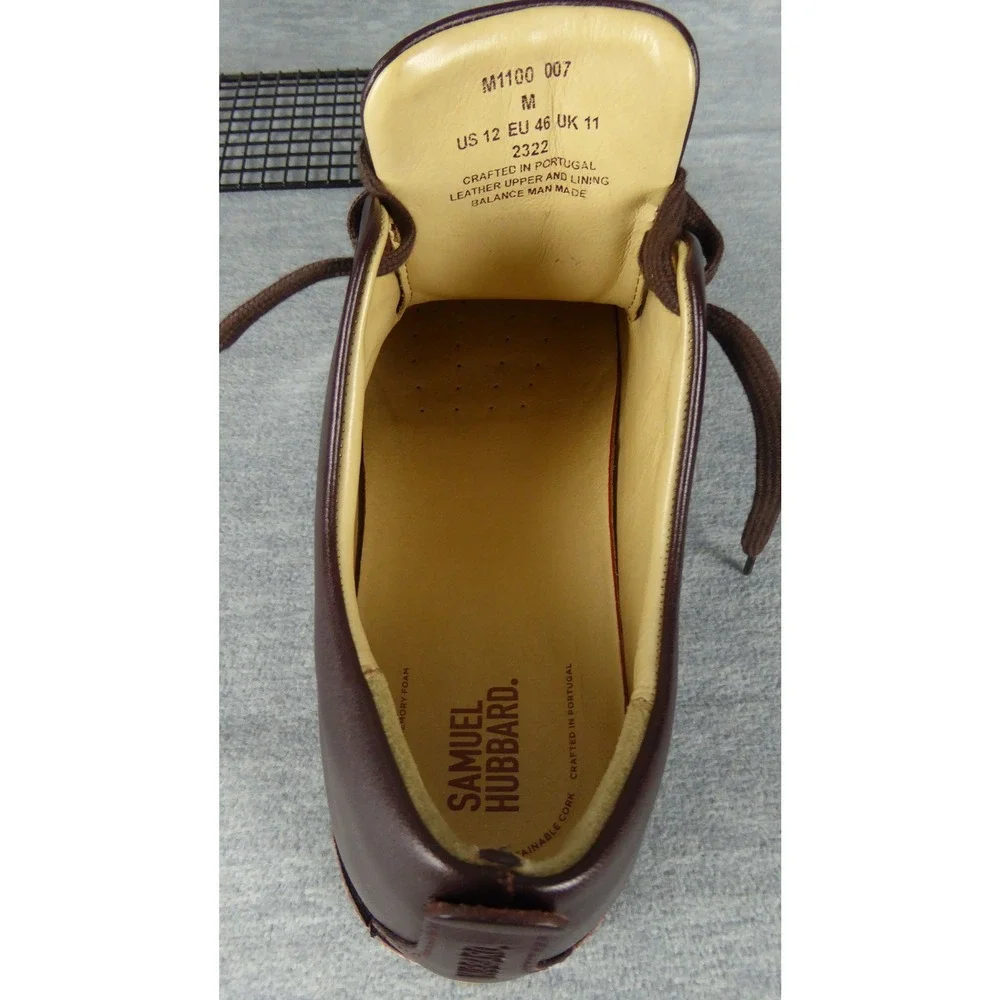 Samuel Hubbard Free Oxfords Mens 12 M Cordovan Leather Oxford Shoes Comfort